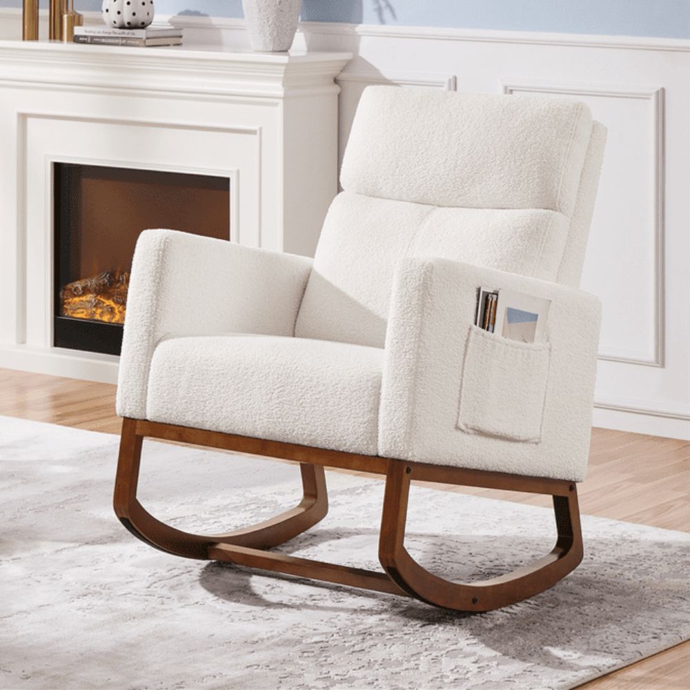 Comfortable Wooden Patio Rocking Chair