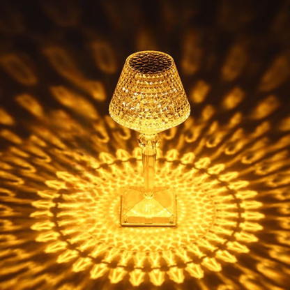 Elegant Crystal Cordless Table Lamp with Touch Control – 16 Color Options for Bedside and Bedroom Décor 5