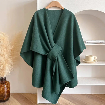 Waterproof Women's Wrap Coat Warm & Chic Outerwear