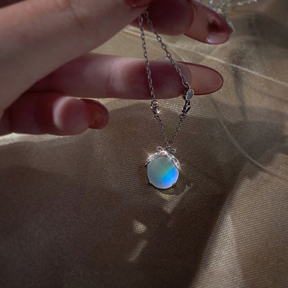Sparkling Moonstone Silver Chain Necklace