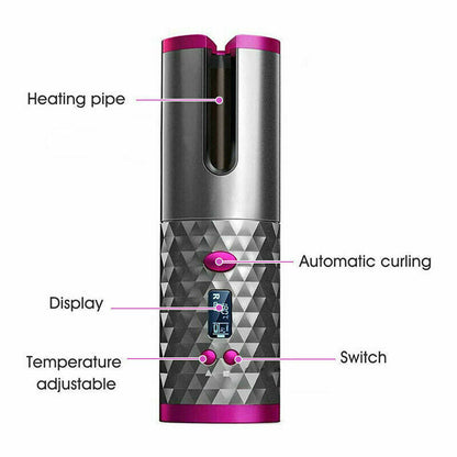 Simple Wireless Fast Hair Curling Iron