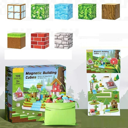 Vibrant Magnetic Construction Blocks Toy for Children