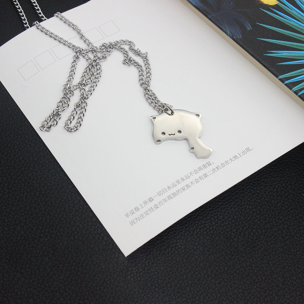 Adorable Cat Lover Tiny Pendant Necklace