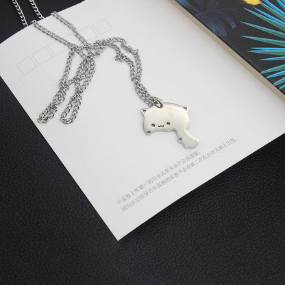 Adorable Cat Lover Tiny Pendant Necklace