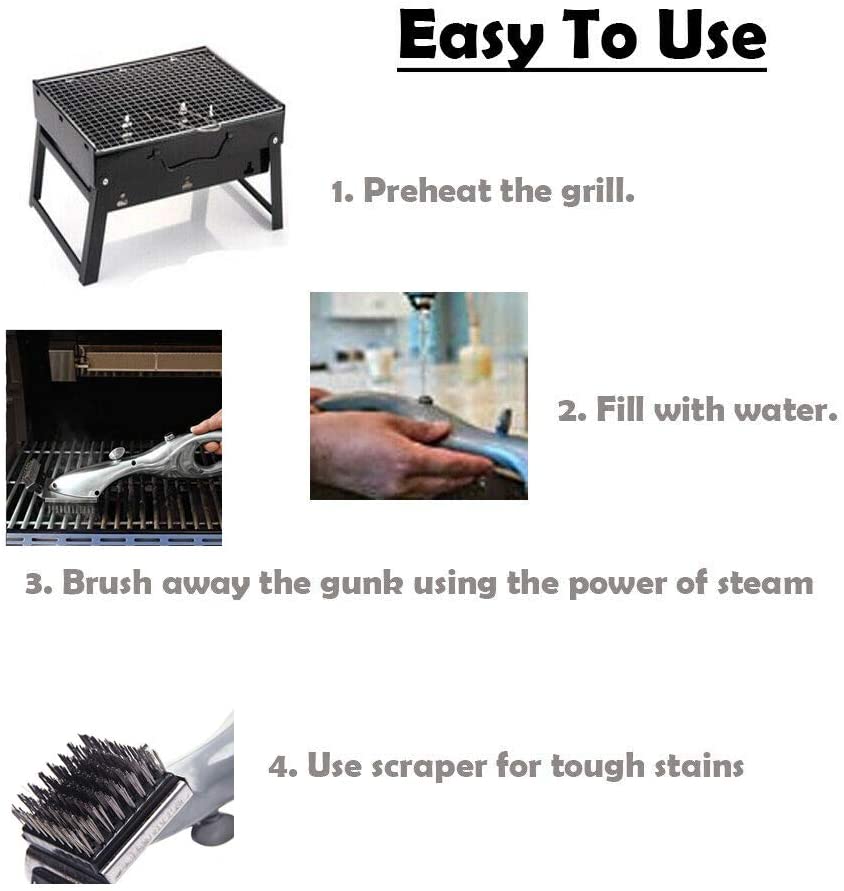 Bristle BBQ Steam Cleaner Brush