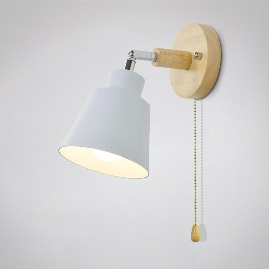 Flexible Swing Arm Wall Lamp with Cord Pull Switch - Pexav