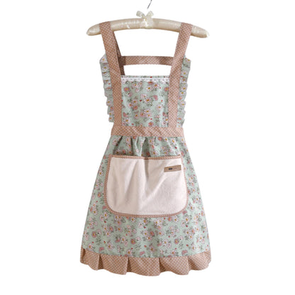 Waterproof Floral Apron for Kitchen Oil Proof Design
