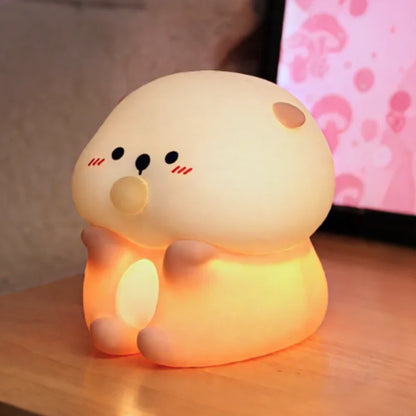 Fun Kids Nightlight - Colorful Soft Lamp with Rechargeable Battery