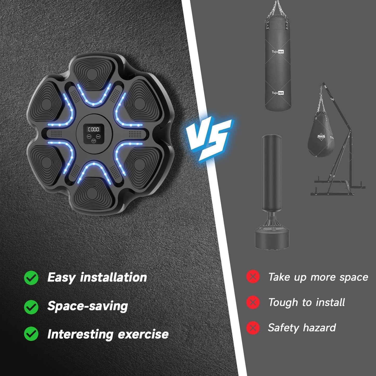 Compact Fitness Punching Bag Machine
