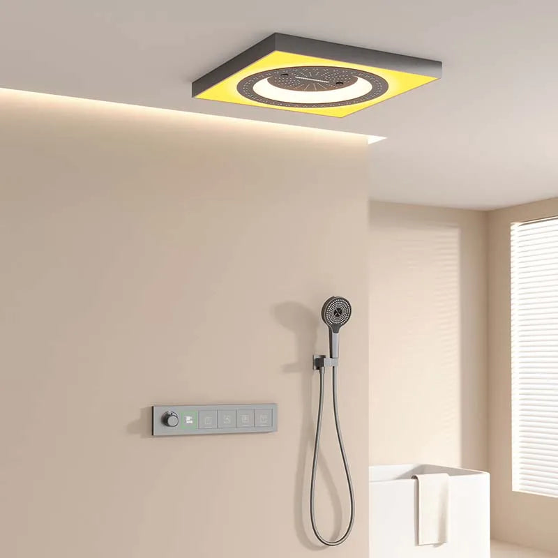 Luxury LED Ceiling Mount Shower Light Set
