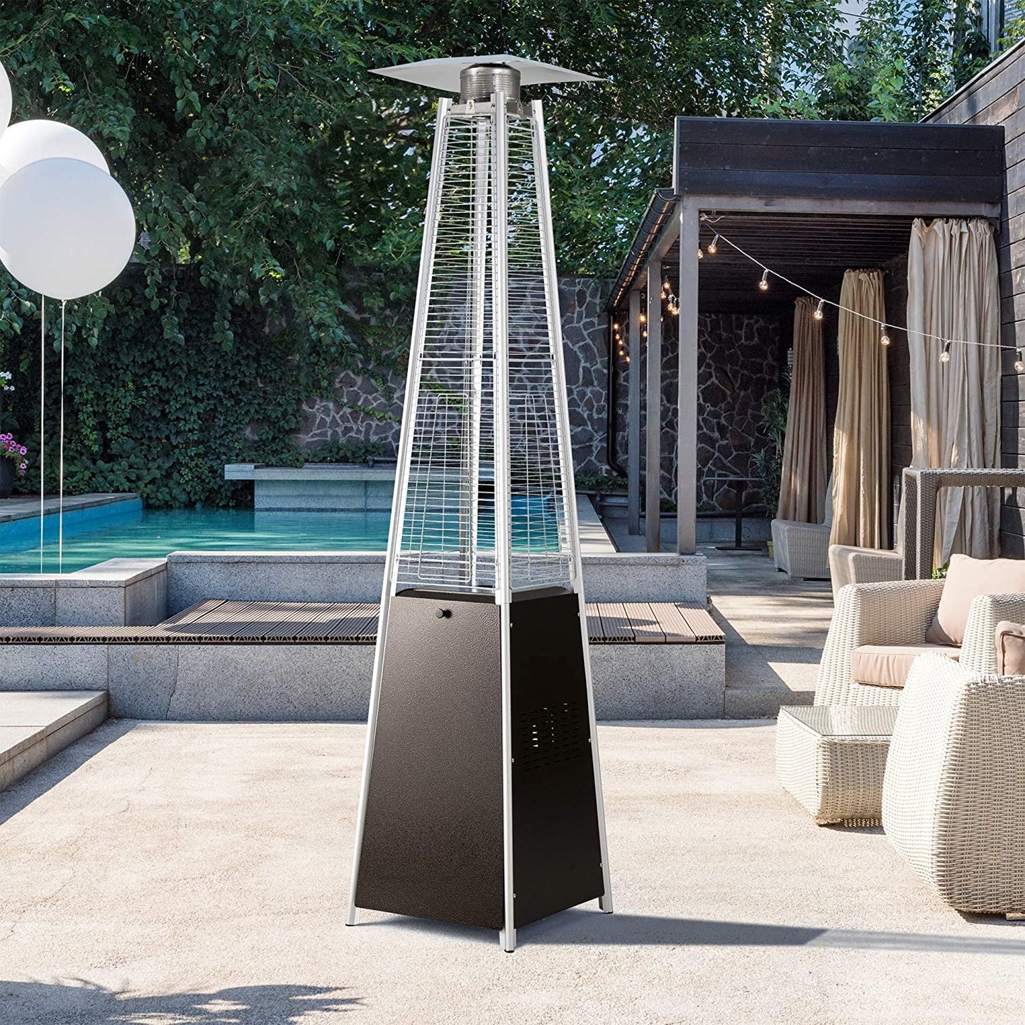Commercial Outdoor Gas Patio Heater Fire Pit Table Lamp