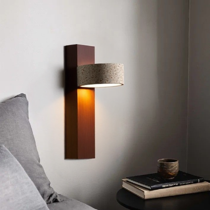 Creamy Stone Effect Wall Lamp - Pexav