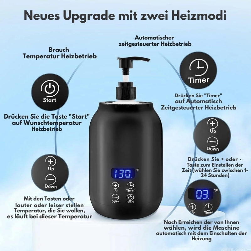 Compact Digital Oil Warmer Massage Heater