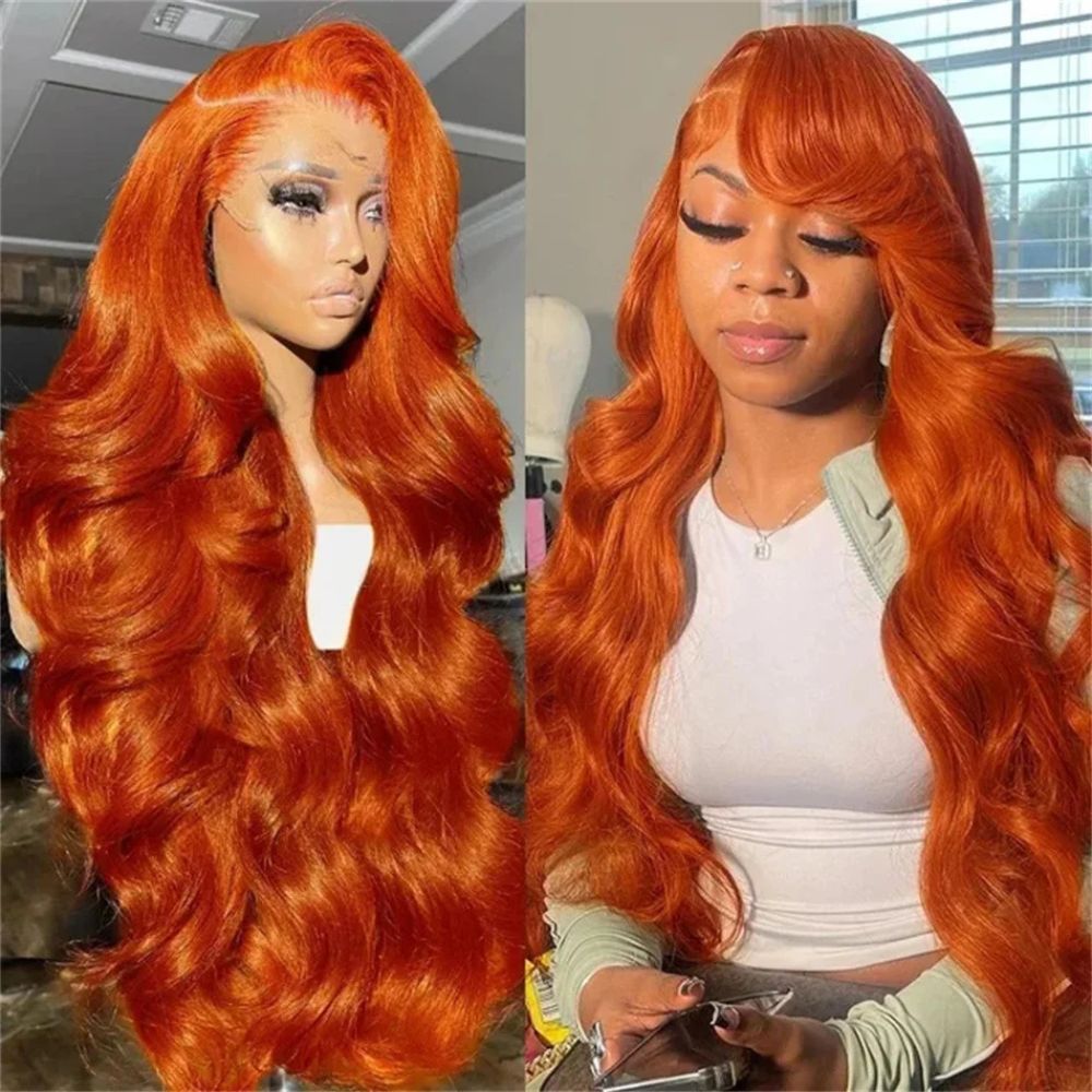 Vibrant Curly Auburn Lace Front Wig - Pexav