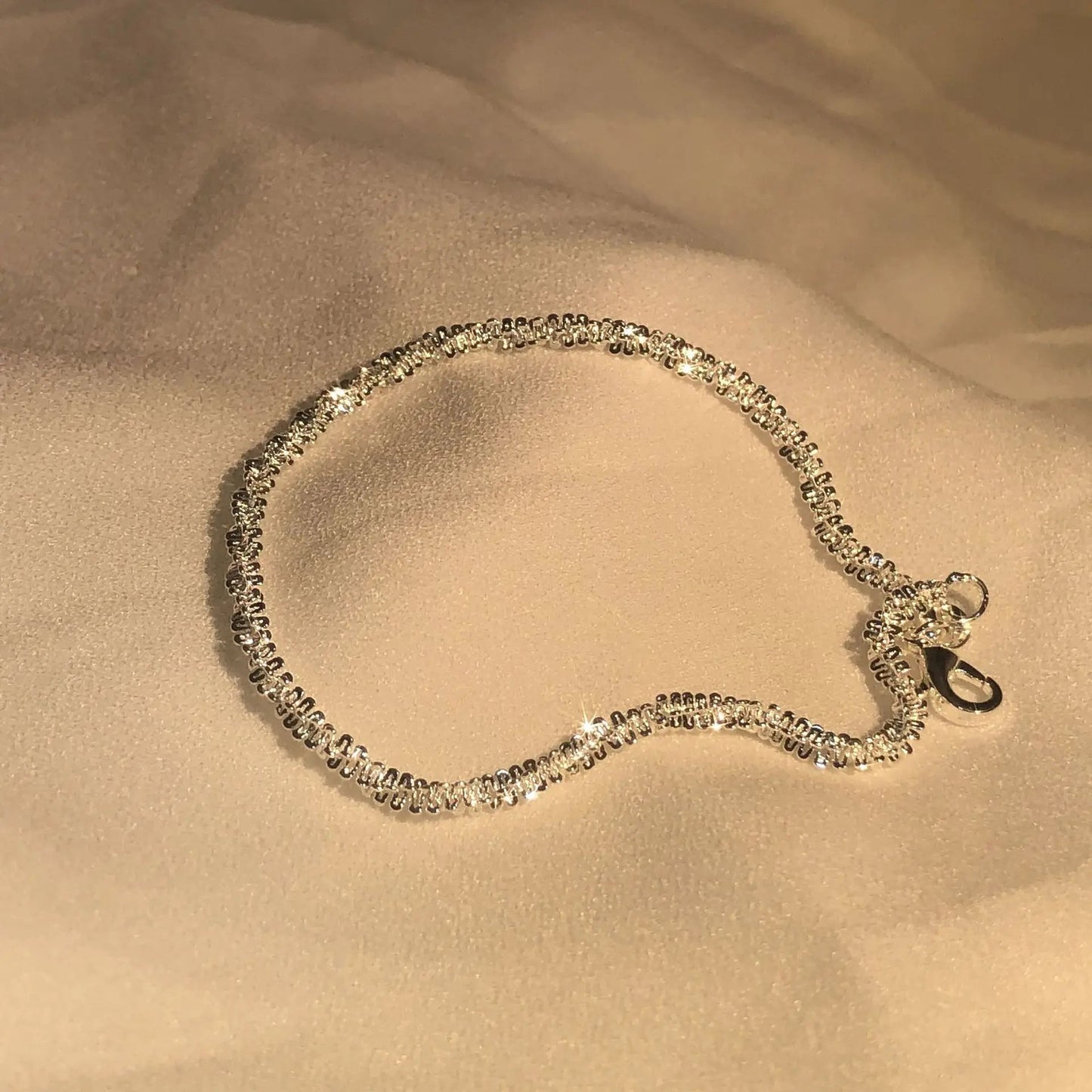 Sparkling Silver Cuff Bracelet