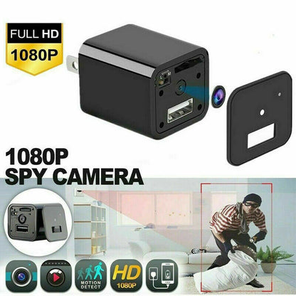 Compact 1080P Hidden Spy Camera Charger