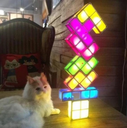 Colorful Stacking Pixel LED Desk Lamp