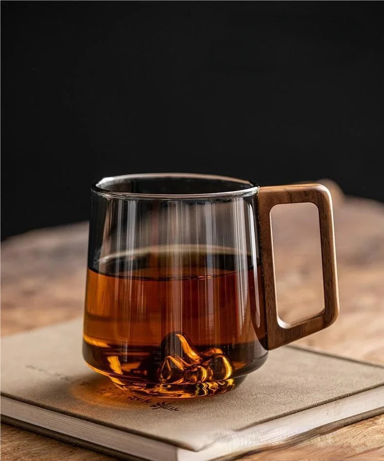 Big Comfortable Mug with Wood Grip