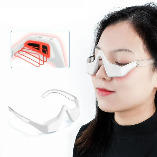 Advanced Eye Massager with Red Light for Wrinkle Reduction - Pexav