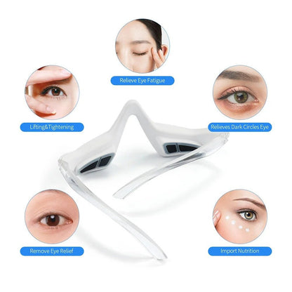 Advanced Eye Massager with Red Light for Wrinkle Reduction