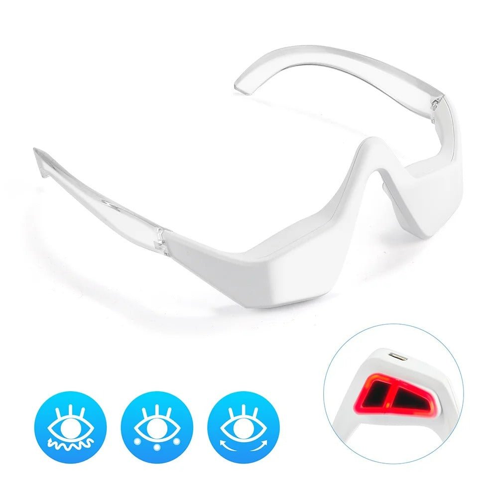 Advanced Eye Massager with Red Light for Wrinkle Reduction