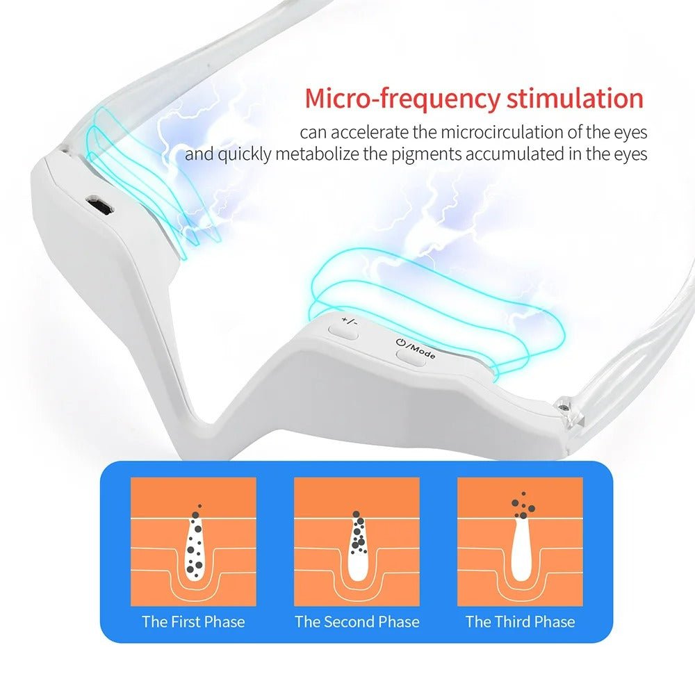 Advanced Eye Massager with Red Light for Wrinkle Reduction