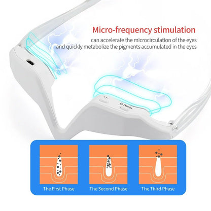 Advanced Eye Massager with Red Light for Wrinkle Reduction