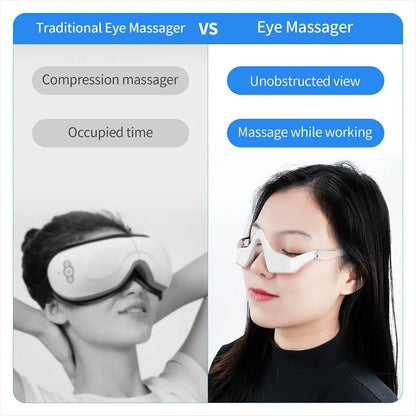 Advanced Eye Massager with Red Light for Wrinkle Reduction