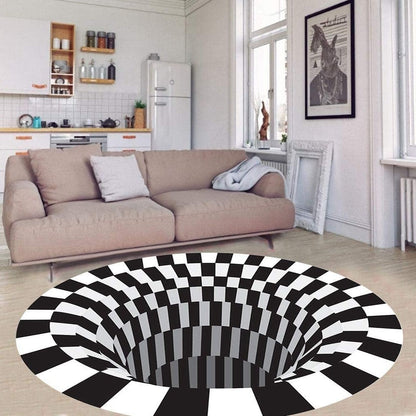 Colorful Optical Illusion Area Rug - Pexav