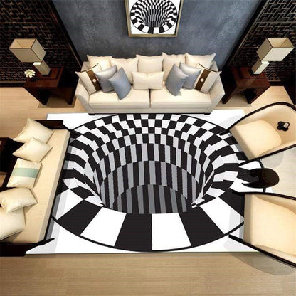 Colorful Optical Illusion Area Rug