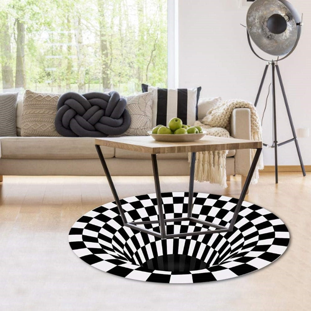 Colorful Optical Illusion Area Rug