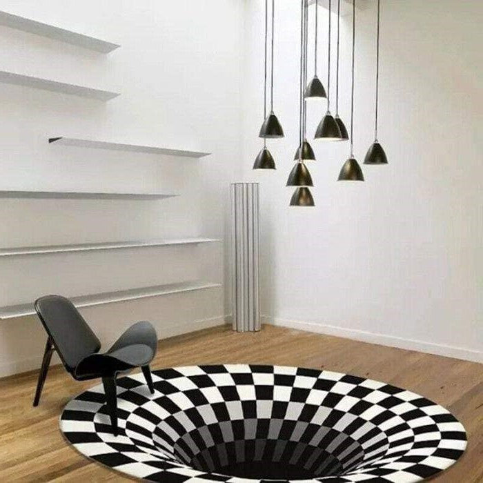 Colorful Optical Illusion Area Rug