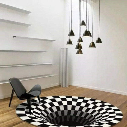 Colorful Optical Illusion Area Rug