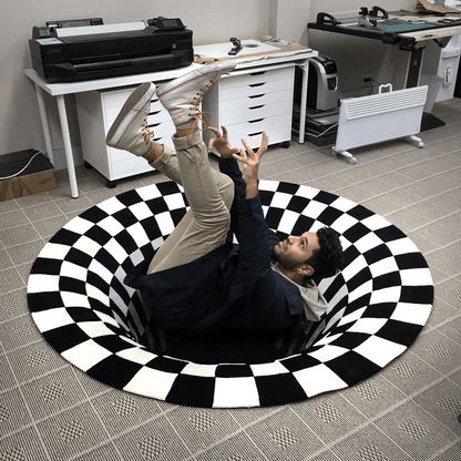 Colorful Optical Illusion Area Rug