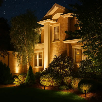 Colorful Outdoor Solar Powered LED Yard Spotlight