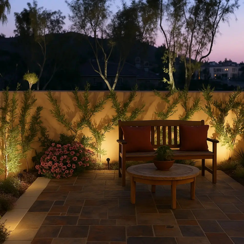 Colorful Outdoor Solar Powered LED Yard Spotlight