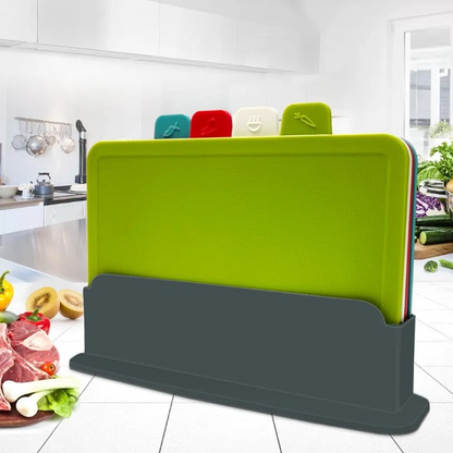 Compact Kitchen Cutting Board Set with Storage - Pexav