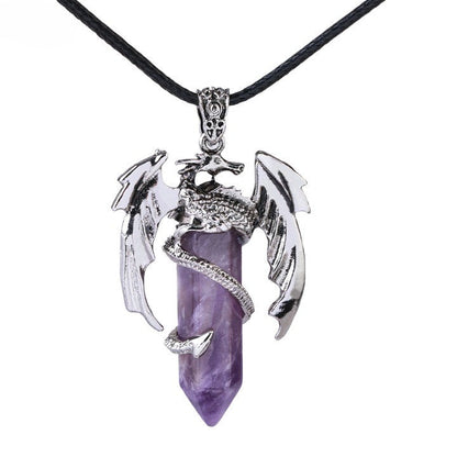 Unique Gemstone Dragon Pendant Necklace