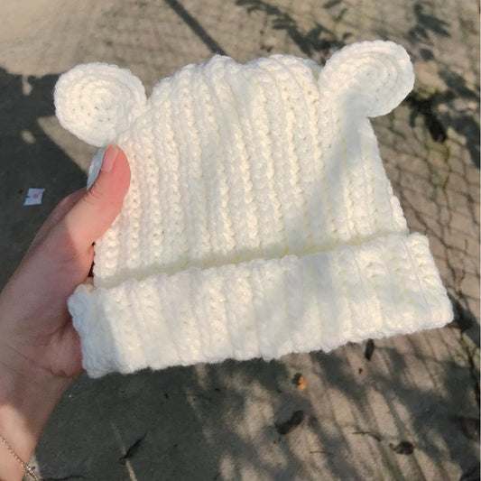 Classic Cream Beanie - Pexav