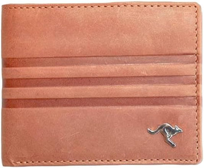 Authentic Australian Leather Wallet with Roo Emblem