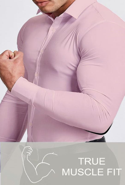 Men's Slim Fit Stretch Dress Shirt