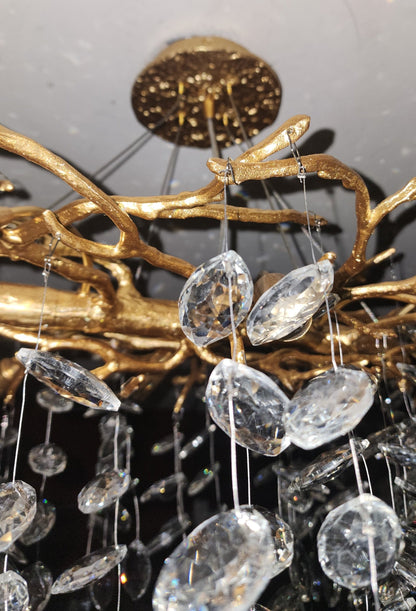 Elegant Crystal Drop Ceiling Lamp Indoor Light Fixture