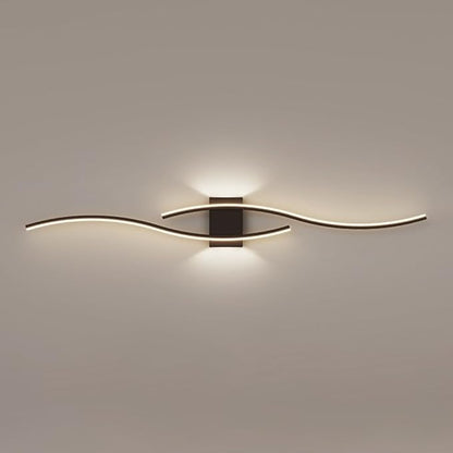 Modern wall light fixture on a neutral background