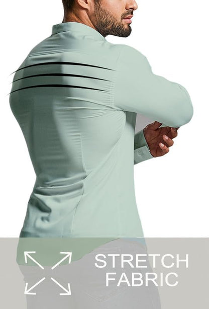Men's Slim Fit Stretch Dress Shirt