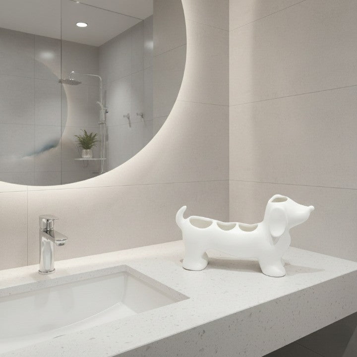 Cute Dachshund Bathroom Storage Caddy