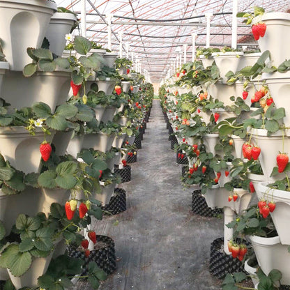 Tall Stackable Garden Flower Pots