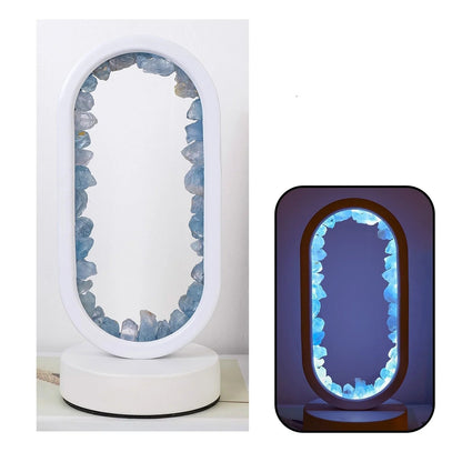 Purple Gemstone Dimmable Desk Lamp