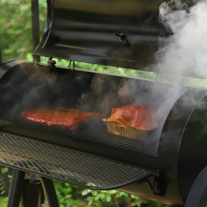Outdoor BBQ Grill Smoker Combination Set