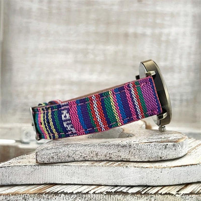 Colorful Rainbow Strap Wrist Watch