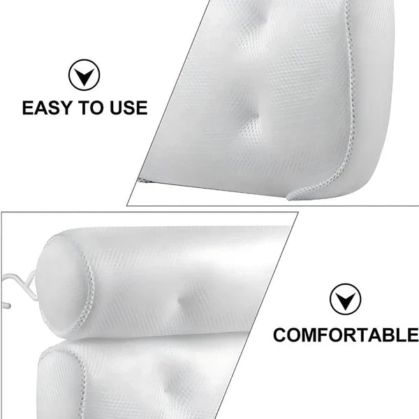 Comfortable Bathtub Support Pillow for Neck Relaxation